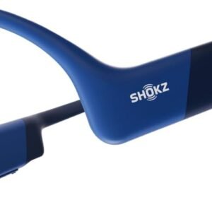 SHOKZ OpenRun Bone Conduction Headphones, Open-Ear Bluetooth Sports Earphones with Noise-Cancelling Mic, IP67 Waterproof Wireless Headset for Running and Workout, 8H Playtime - Blue, Sport Headband