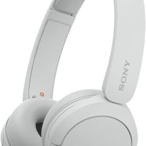 Sony WH-CH520 Best Wireless Bluetooth On-Ear Headphones with Microphone for Calls and Voice Control, Up to 50 Hours Battery Life with Quick Charge Function, Includes USB-C Charging Cable - White