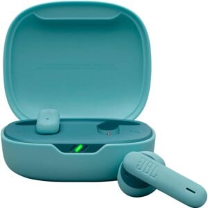 JBL Wave Flex 2, Wireless Bluetooth Headphones, 40 Hours of Battery Life, Pure Bass Sound, Smart Ambient Technology, IP54 Water and Dust Resistance, Multipoint Connection, Blue Musical Instruments