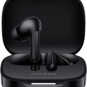 Xiaomi Redmi Buds 6 Wireless Bluetooth In-Ear Headphones, Dual Driver, Immersive Sound, 49 dB Active Noise Cancellation, Up to 10h+42h Battery Life, IP54, Black