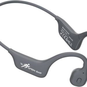 SANOTO Bone Conduction Headphones Bluetooth Open Ear Headphones with Mic, Lightweight Bone Conduction Earbuds IPX5 Waterproof Sport Wireless Earphones for Running Cycling Workout