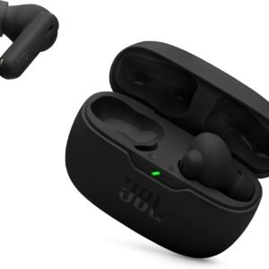 JBL Vibe Beam 2 - True Wireless Noise Cancelling Earbuds Pure Bass Sound & Smart Ambient Technology, 4mics for Crisp, Clear Calls, up to 40Hrs of Playback, IP54 Dust & Water Resistant (Black)