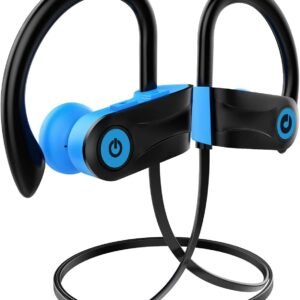 Bluetooth Headphones, Otium Audio Wireless Sports Earbuds, Waterproof IPX7 w/Mic, HD Stereo in-Ear Earphones, Case, Fast Pairing, Gym Running Workout, 7-9 Hrs Battery Noise Cancelling Headsets
