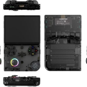 RG40XX V Retro Handheld Game Console with Linux System 4-inch IPS Screen 64G TF Card RG 40XXV Retro Game Console with 5000+Classic Games and 3200mAh Battery Supports 5G WiFi HDMI Bluetooth 4.2 Black Toys