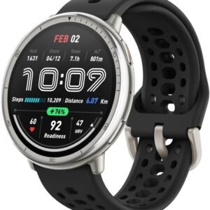 Amazfit Active 2 Smart Watch 44 mm, AI, Voice Control, GPS and Free Map Material, 10 Day Battery, Fitness Tracker with 160plus Sports Modes, 5 ATM Waterproof for Android and iPhone