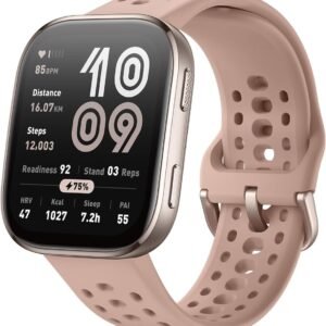 Amazfit Bip 6 Smart Watch 46mm, 14 Day Battery, 1.97" AMOLED Display, GPS & Free Maps, AI, Bluetooth Call & Text, Health, Fitness & Sleep Tracker, 140+ Workout Modes, 5 ATM Water-Resistance, Blush