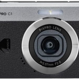 KODAK Pixpro C1 ?C Ultra-Compact Digital Camera | 13MP BSI CMOS, 4X Zoom, 2.8" LCD Screen, LED Flash, Built-in Battery ?C Black