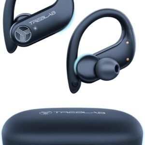 TREBLAB X3 Pro - Sports Wireless Ear Buds Bluetooth - Comfortable Workout Headphones with Secure Ear Hooks, 9H Long Battery Life, IPX5 Sweatproof Earphones, Noise Isolation Over Ear Earbuds