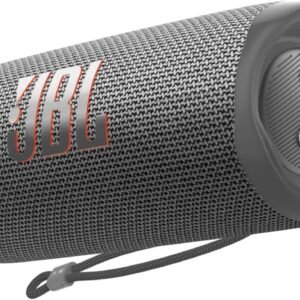 JBL Flip 6 - Portable Bluetooth Speaker, Powerful Sound and deep bass, IPX7 Waterproof, 12 Hours of Playtime, JBL PartyBoost for Multiple Speaker Pairing, Speaker for Home (Grey) (JBLFLIP6GREYAM)