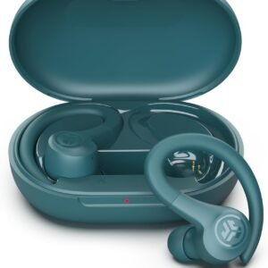 JLab Go Sport+ Wireless Workout Earbuds Featuring C3 Clear Calling, Secure Earhook Sport Design, 35+ Hour Bluetooth Playtime, and 3 EQ Sound Settings (Teal)