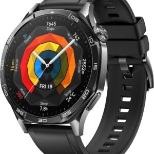 HUAWEI Watch GT 5 46 mm Smartwatch, Stylish Design, New Running and Cycling Mode, Health Monitor, 14 Days Battery Life, iOS and Android, Black